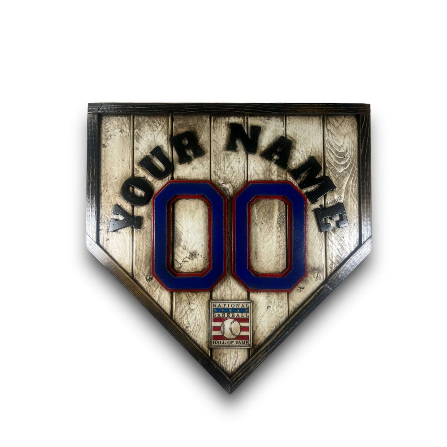 Custom National Baseball Hall of Fame legacy home plate sign – Made in USA décor
