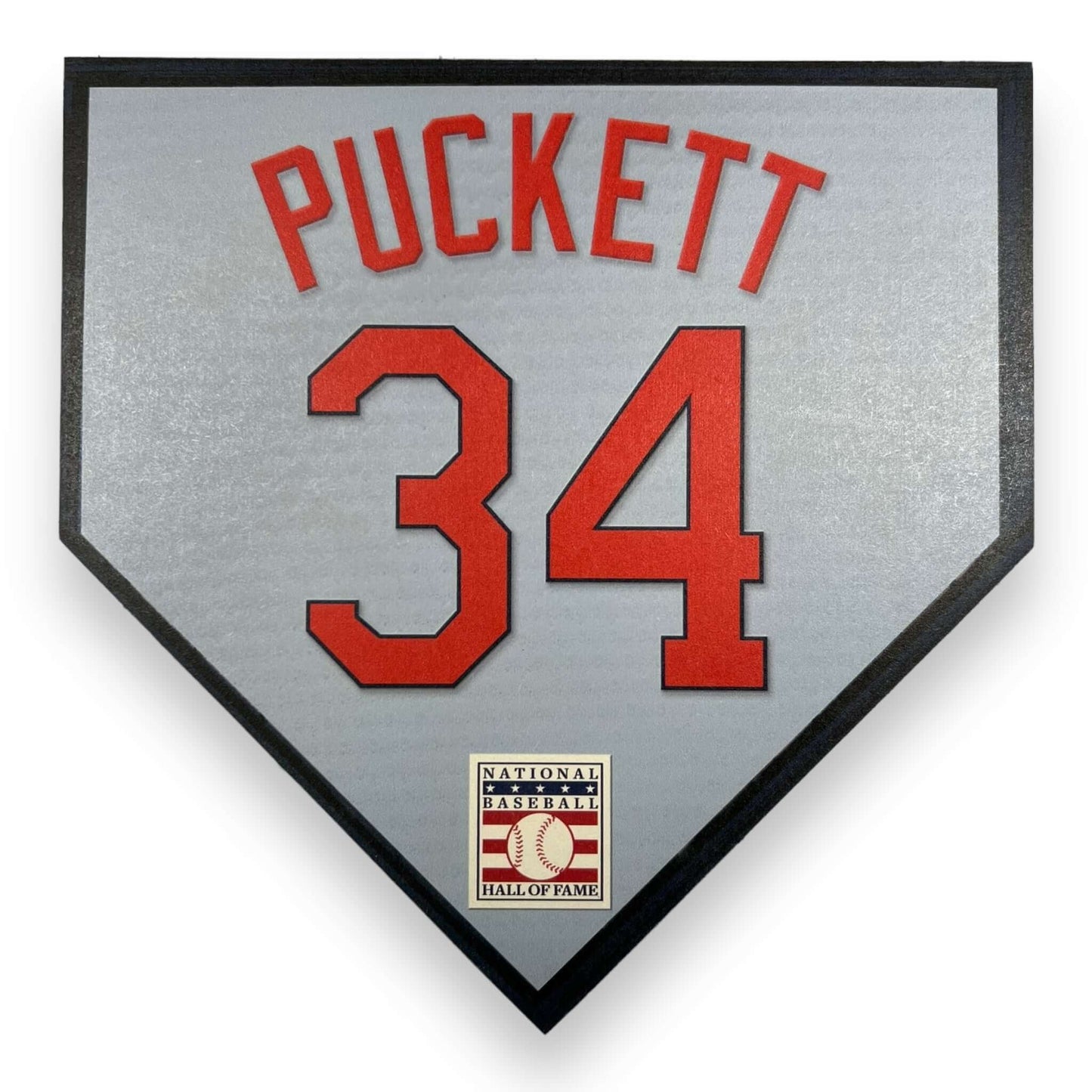Custom Home plate jersey sign. Kirby Puckett 34 - Made in USA.