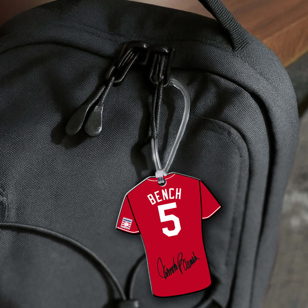 Bench 5 Jersey Hang Tag Ornaments NBHOF