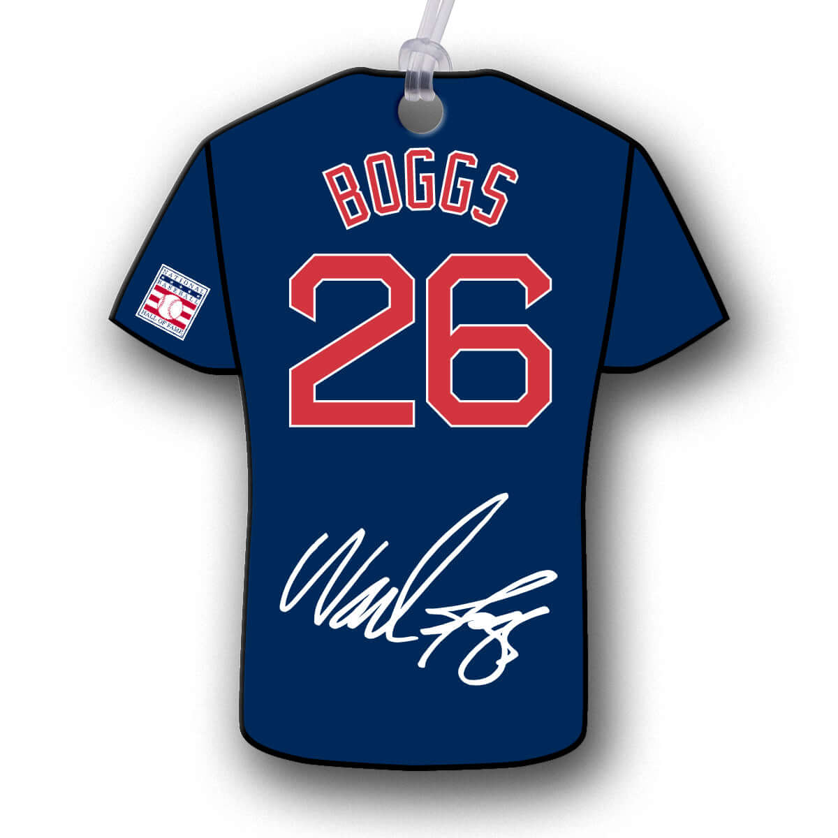 Boggs 26 Jersey Hang Tag Ornaments NBHOF