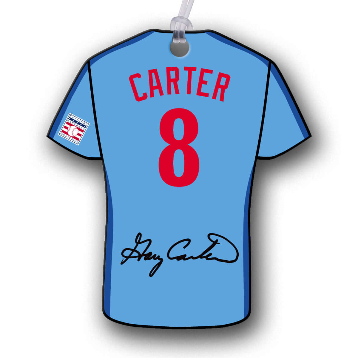 Carter 8 Expos Jersey Hang Tag Ornaments NBHOF
