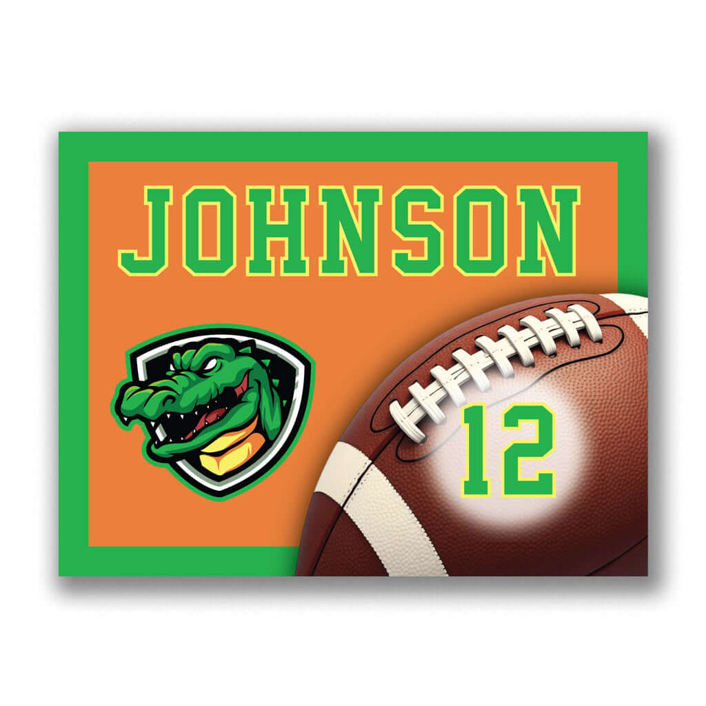 Custom football yard sign for schools and teams - Made in USA