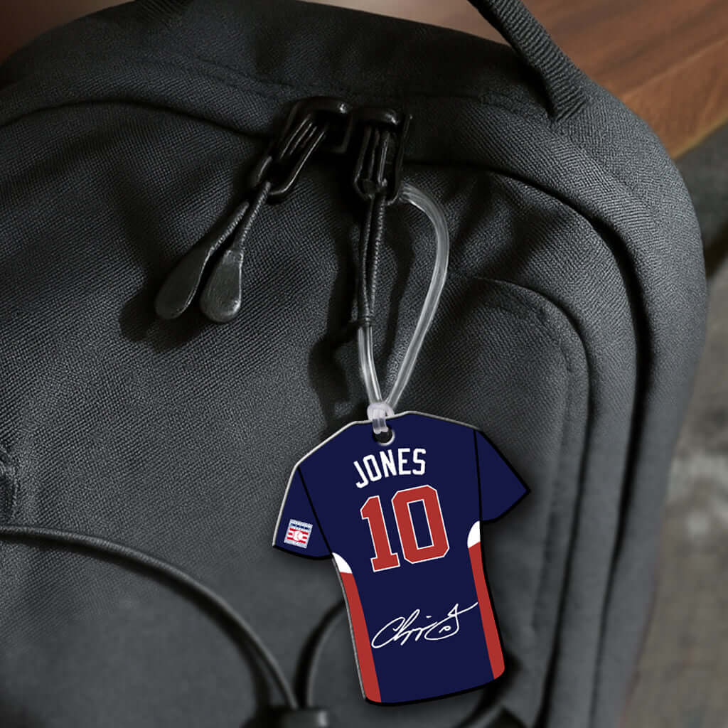 Chipper Jones #10 Braves - Replica Jersey Hang Tag Ornament On Bag