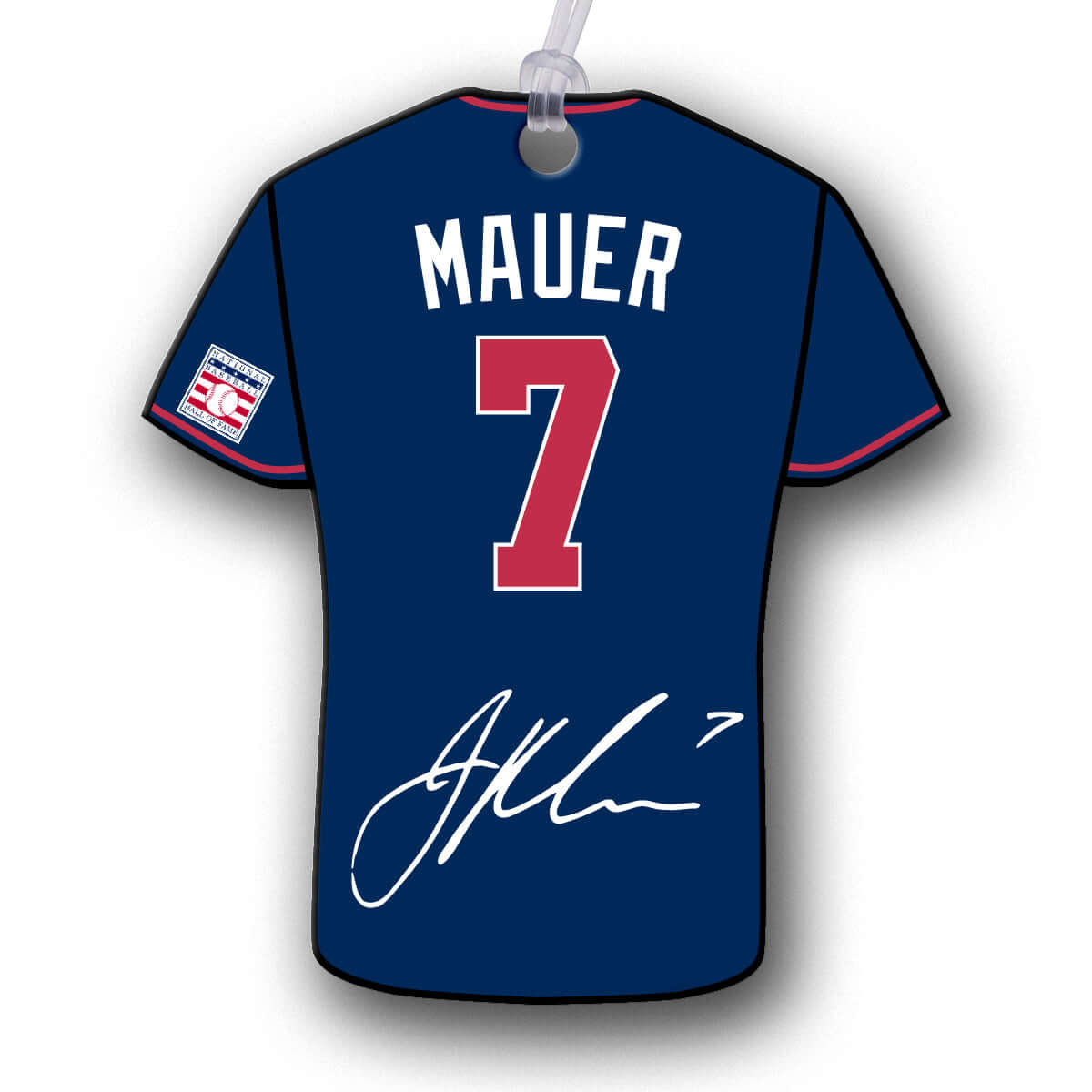 Mauer 7 Jersey Hang Tag Ornaments NBHOF