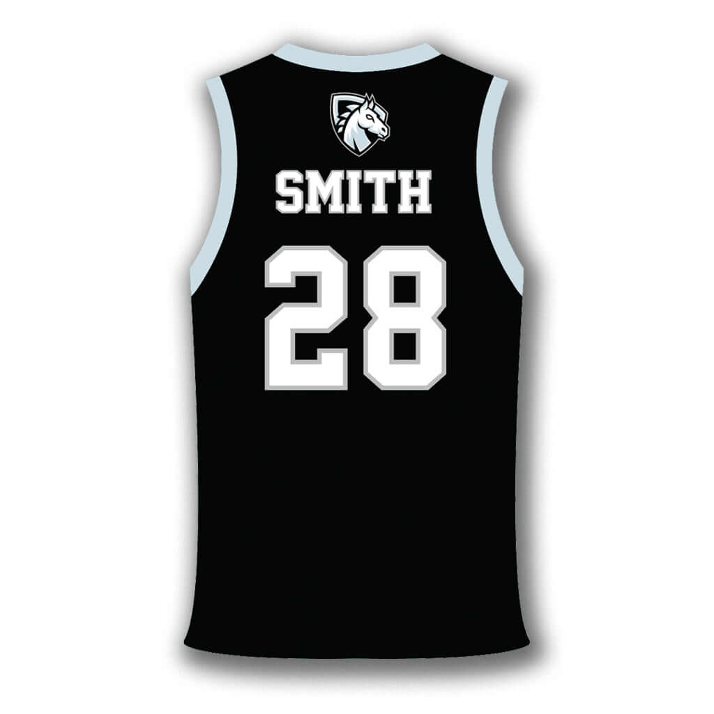 Custom metal basketball jersey back wall sign - Made in USA