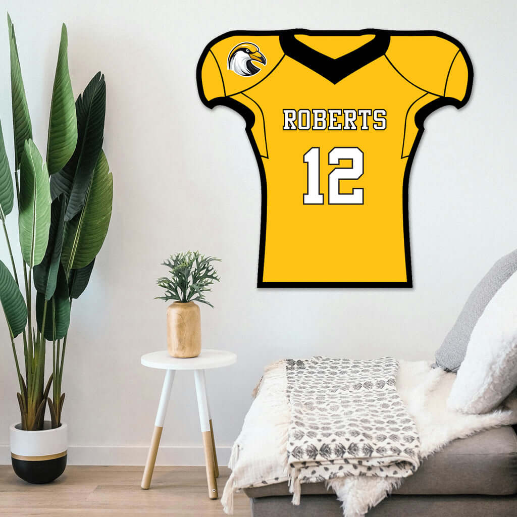 Custom Metal Football Jersey Sign