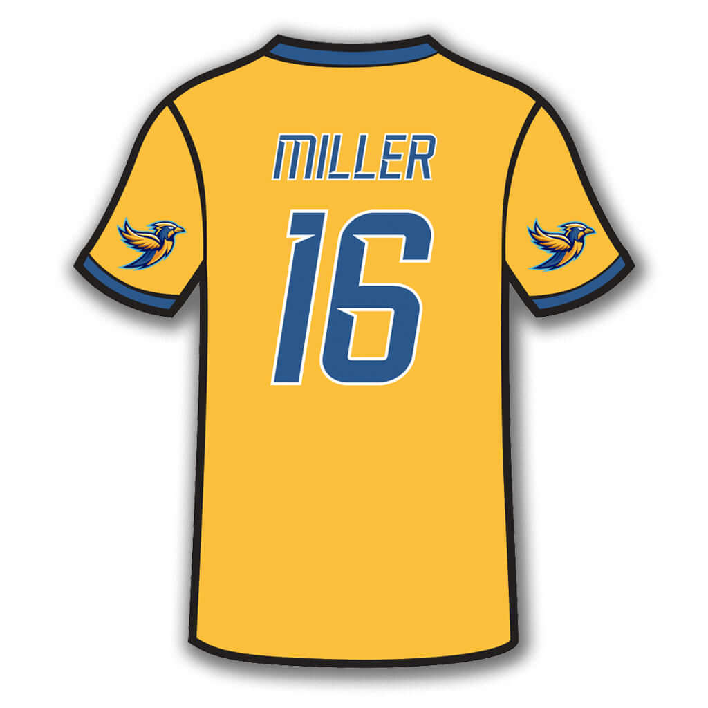 Custom metal soccer jersey back wall sign - Made in USA