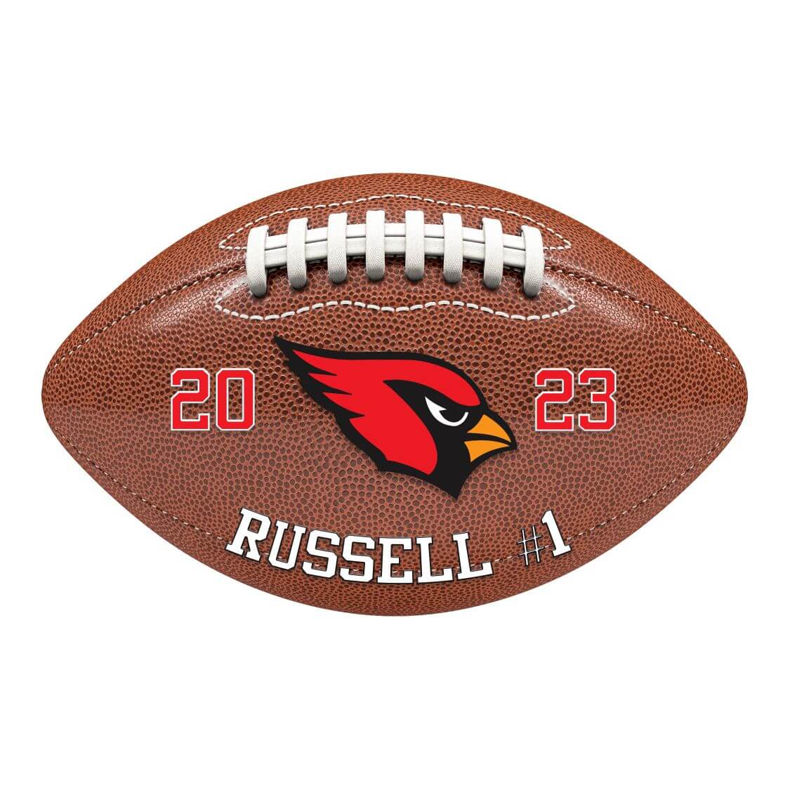 Custom printed football plate display with name & logo – Made in USA team décor