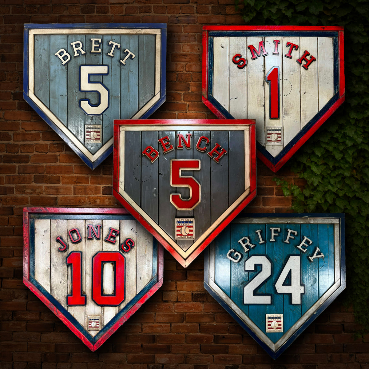 Hall of Fame Baseball Home Plates