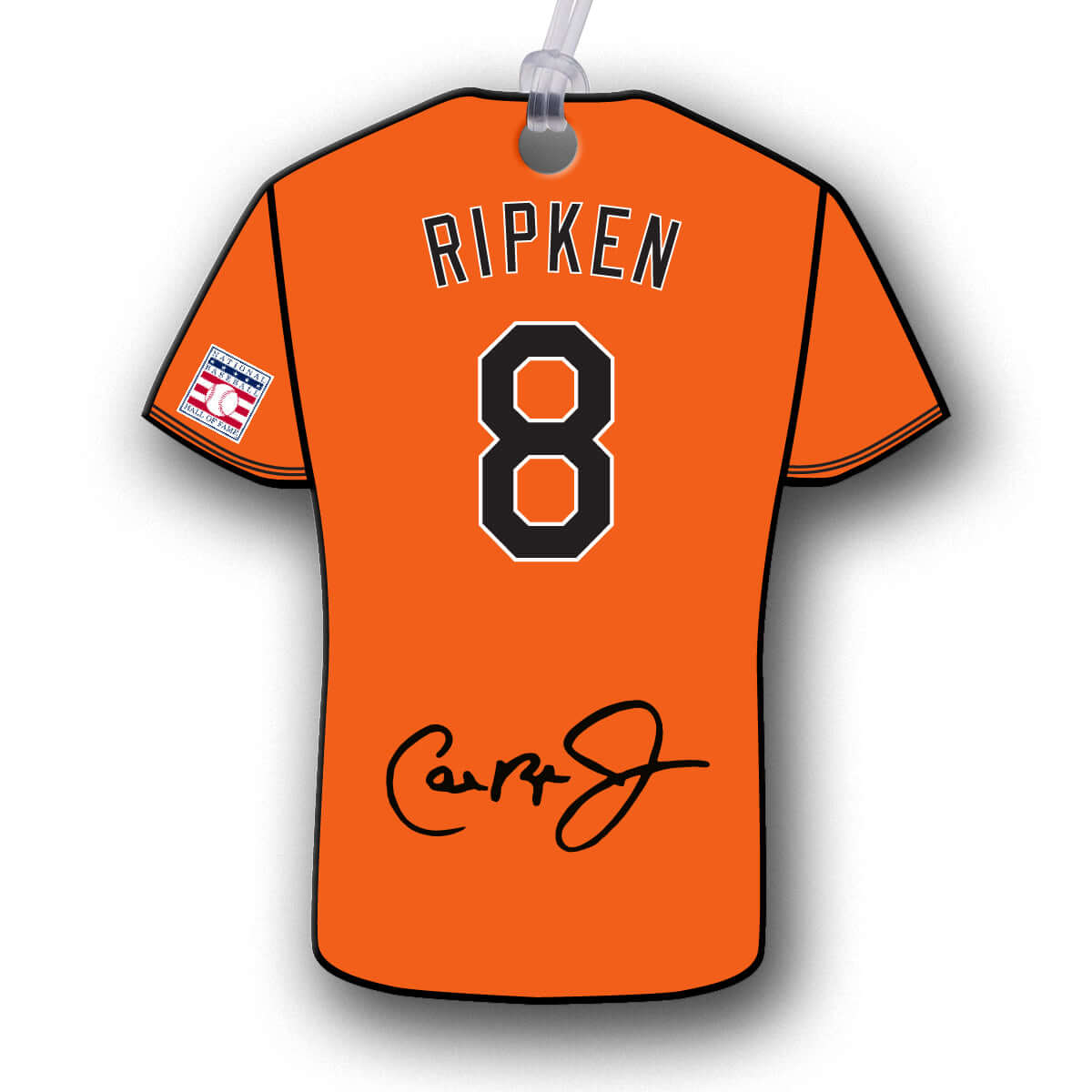 Ripken 8 Jersey Hang Tag Ornaments NBHOF