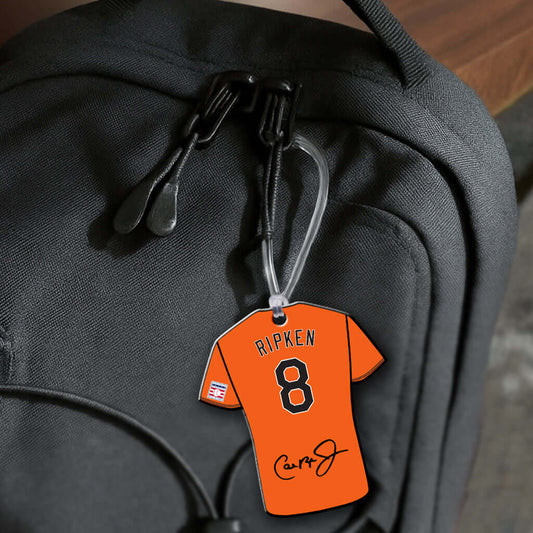 Cal Ripken Jr. #8 Orioles - Replica Jersey Hang Tag Ornament On Bag