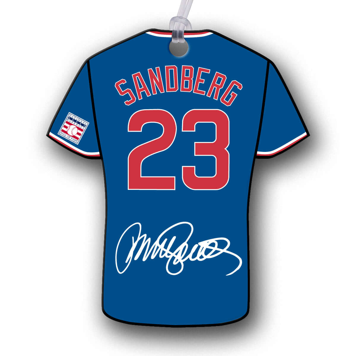 Sandberg 23 Jersey Hang Tag Ornaments NBHOF
