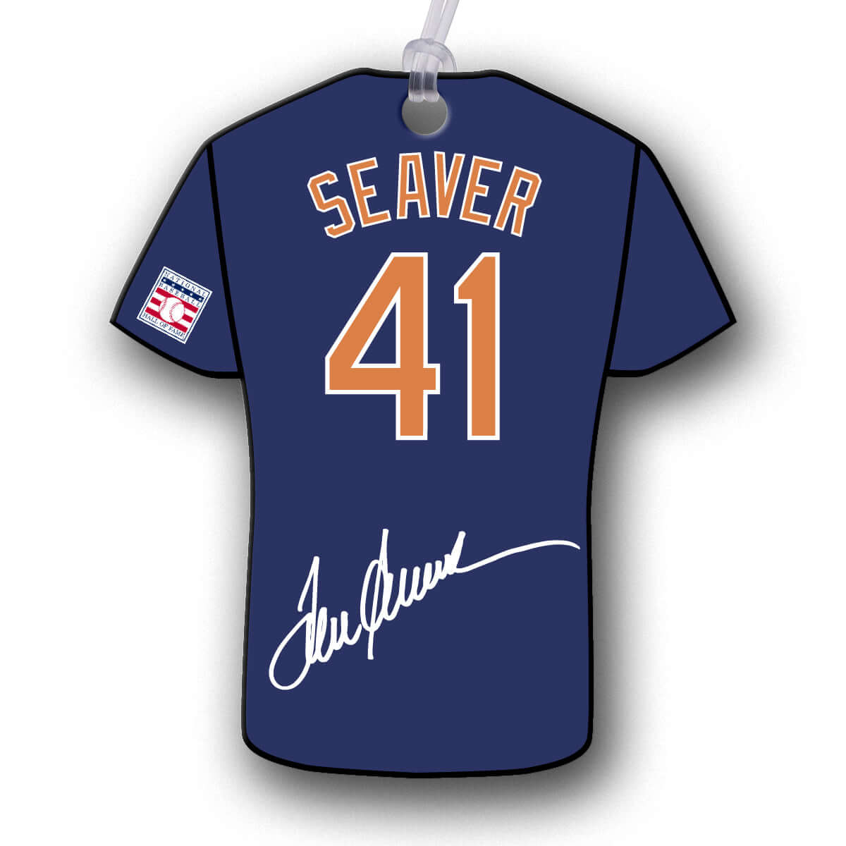 Seaver 41 Jersey Hang Tag Ornaments NBHOF
