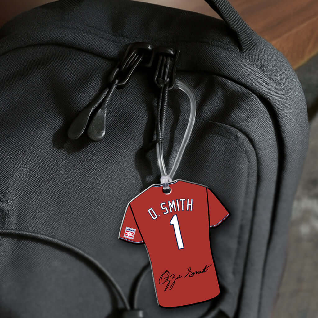 Ozzie Smith #1 Cardinals - Replica Jersey Hang Tag Ornament On Bag