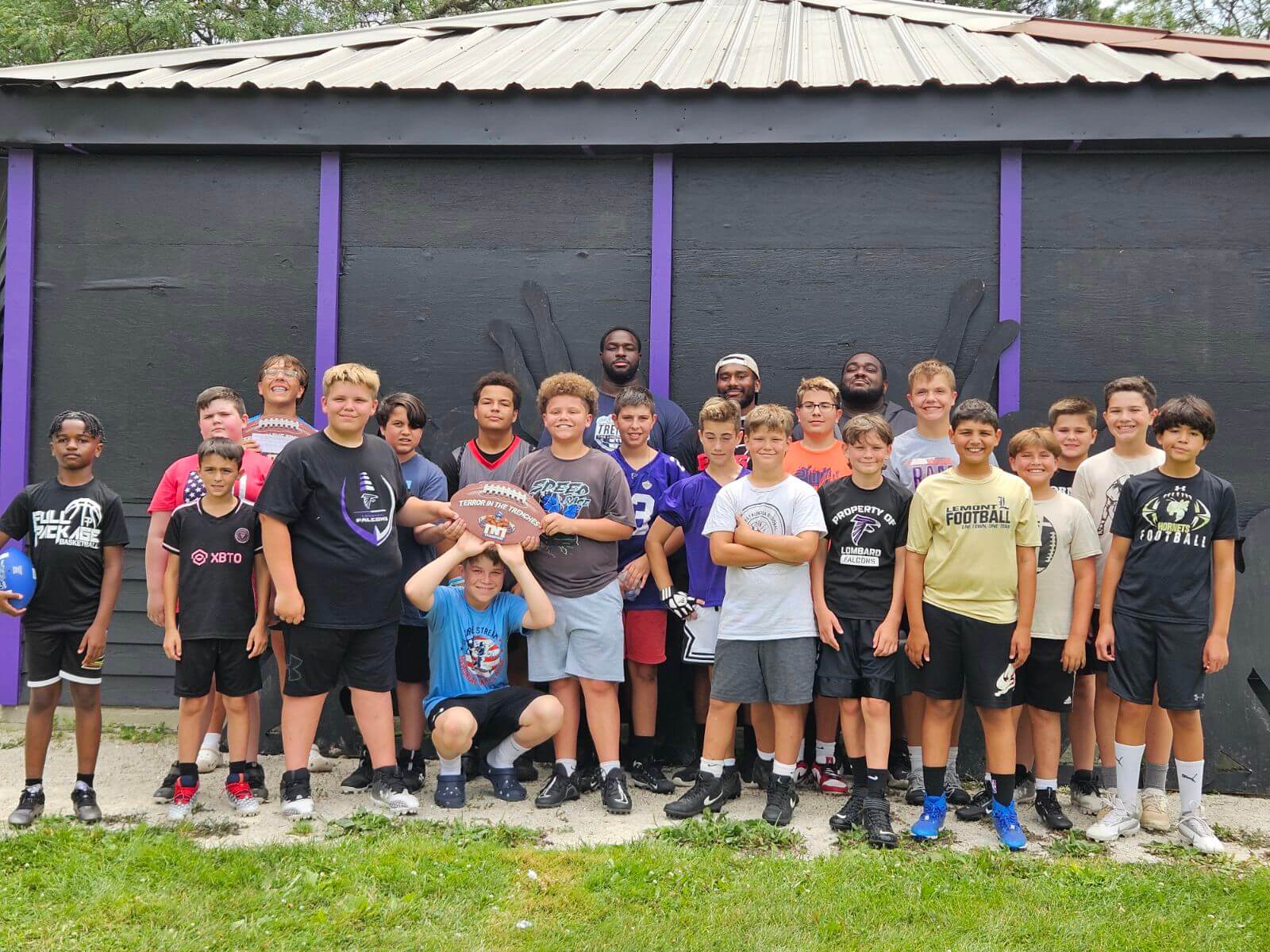 Custom printed football plate display with name & logo – Made in USA team décor