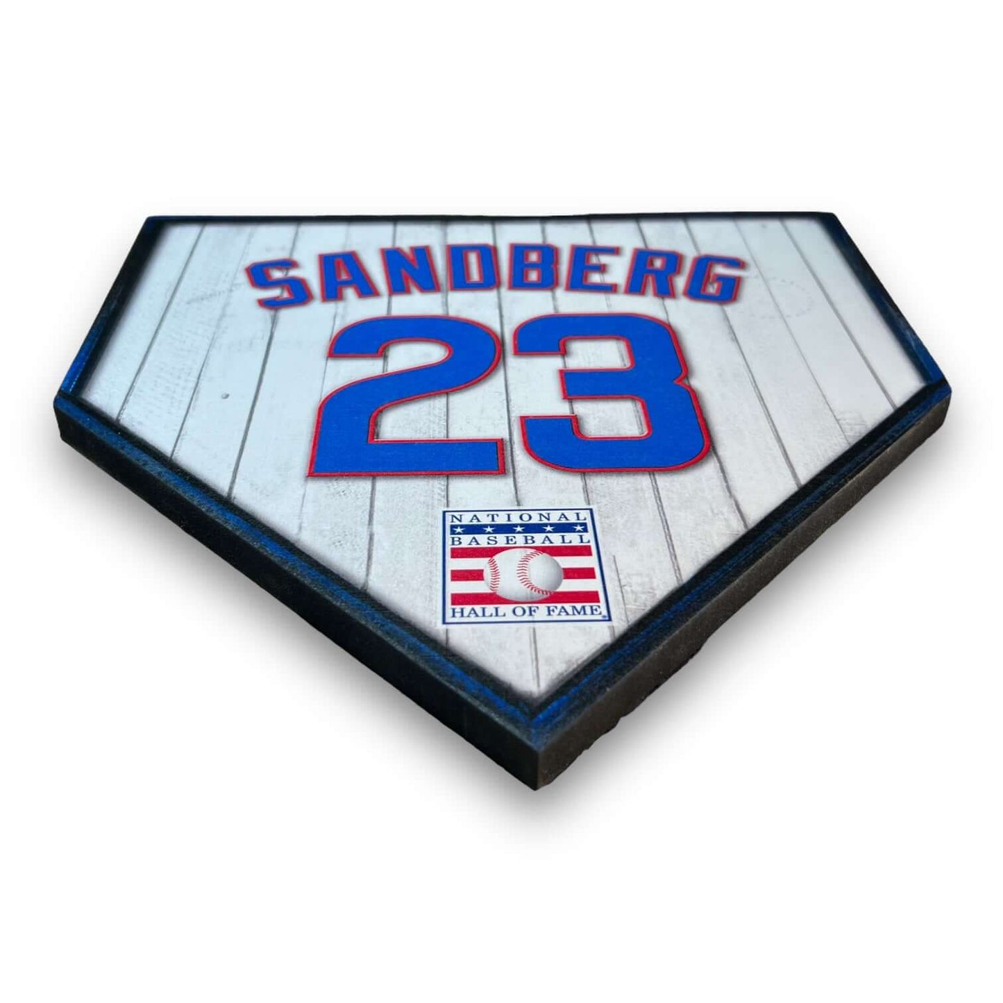 Custom Home plate jersey sign. Ryne Sandberg 23 - Made in USA