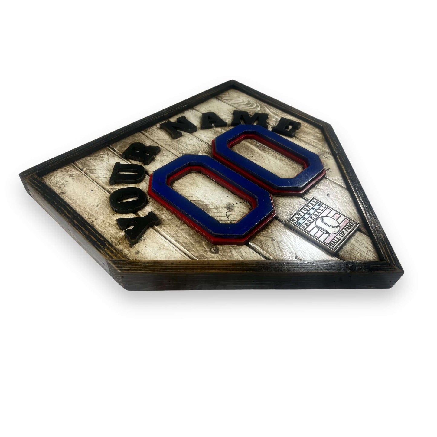 Custom National Baseball Hall of Fame legacy home plate sign – Made in USA décor