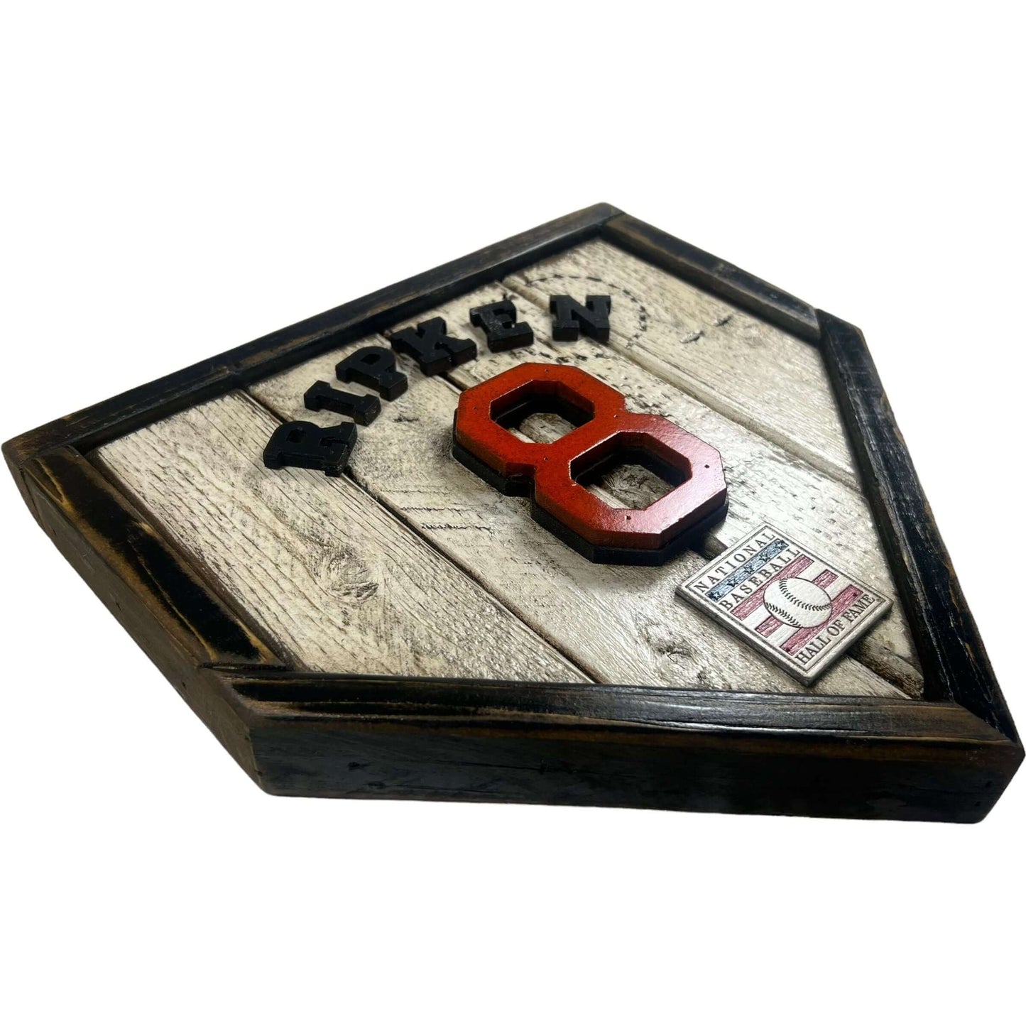 Cal Ripken Jr. #8 - Custom baseball Hall of Fame legacy home plate sign – handcrafted USA sports memorabilia