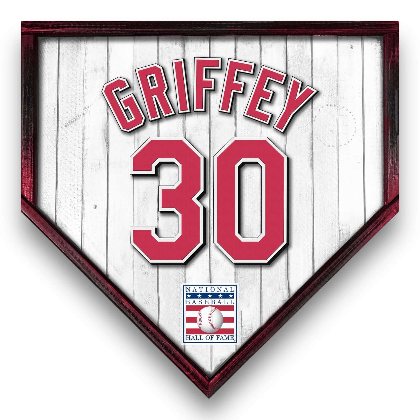 Custom Home plate jersey sign. Ken Griffey Jr. 30 - Made in USA