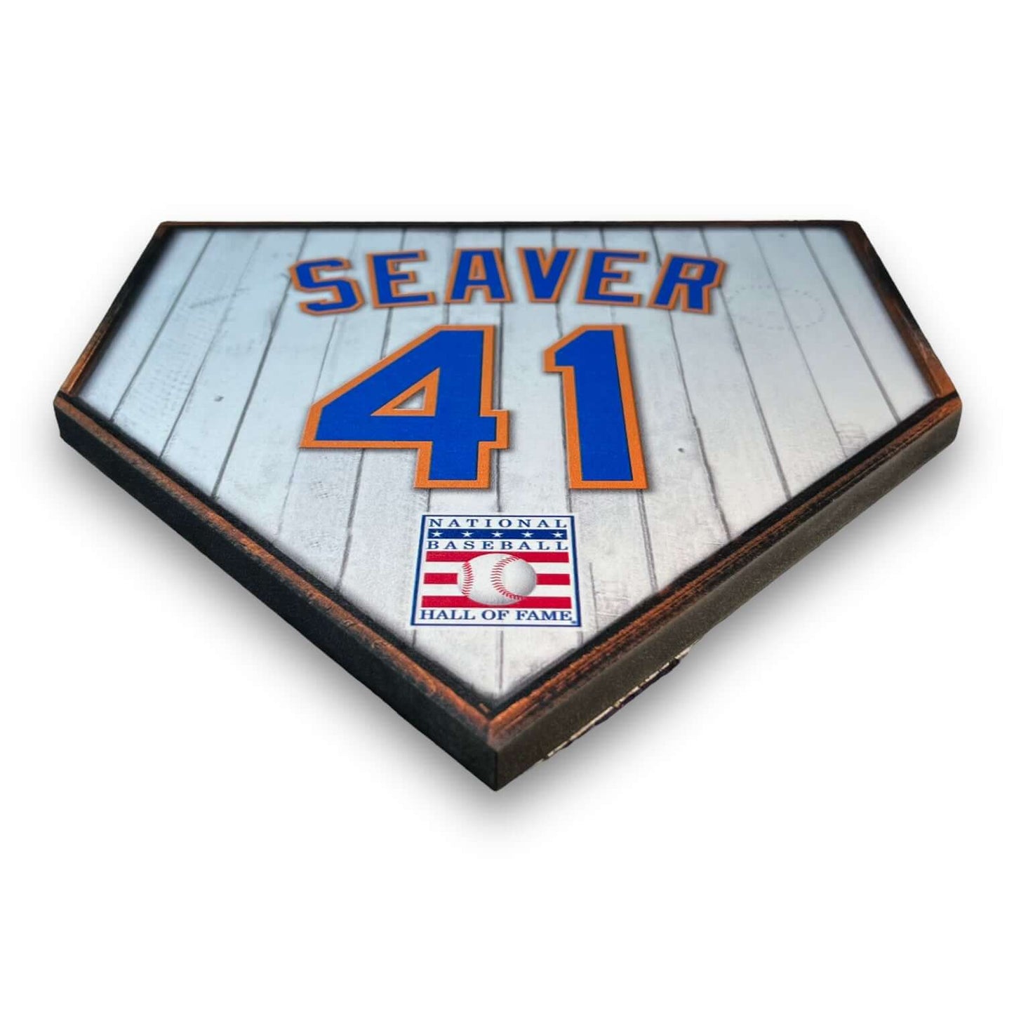 Custom Home plate jersey sign. Tom Seaver 41 - Made in USA