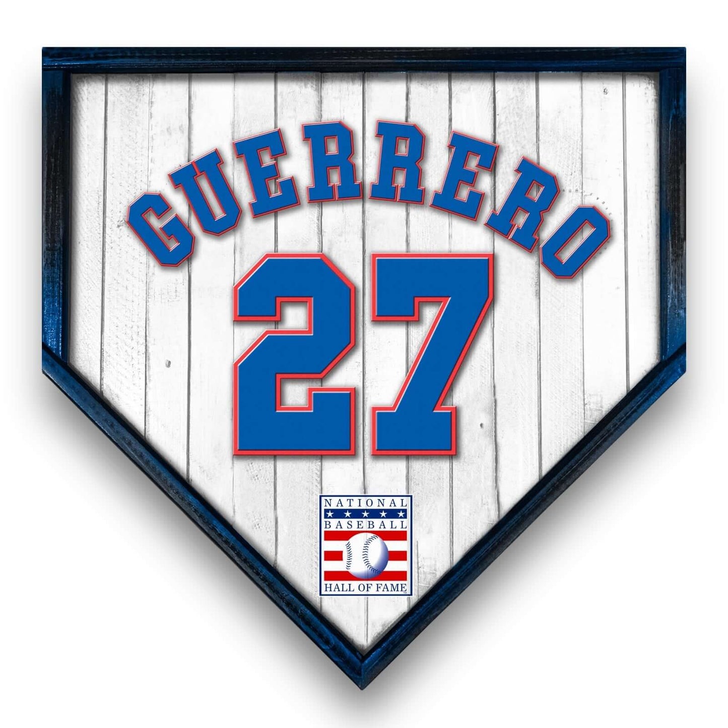 Custom Home plate jersey sign. Vladimir Guerrero 27 - Made in USA.