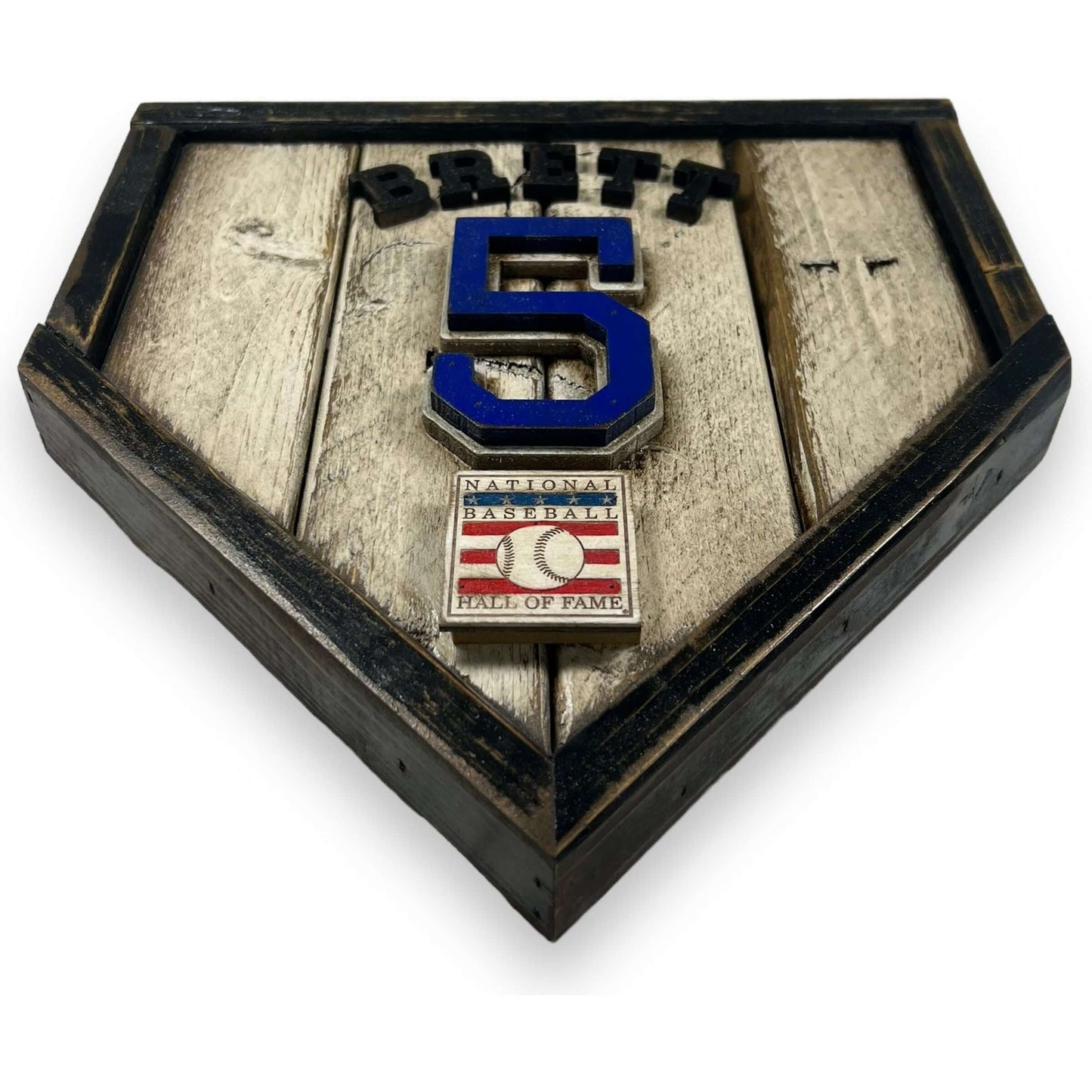 Gary Carter #8 - Custom baseball Hall of Fame legacy home plate sign – handcrafted USA sports memorabilia