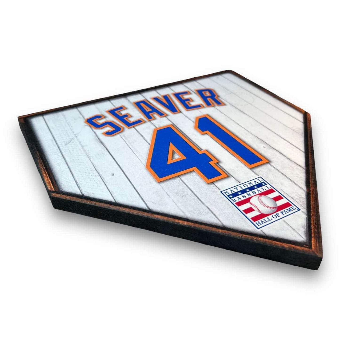 Custom Home plate jersey sign. Tom Seaver 41 - Made in USA