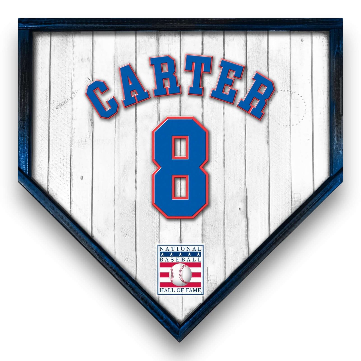 Custom Home plate jersey sign. Gary Carter 8 - Made in USA