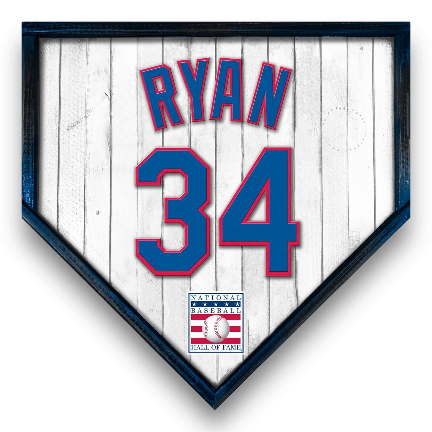 Custom Home plate jersey sign. Nolan Ryan 34 - Made in USA