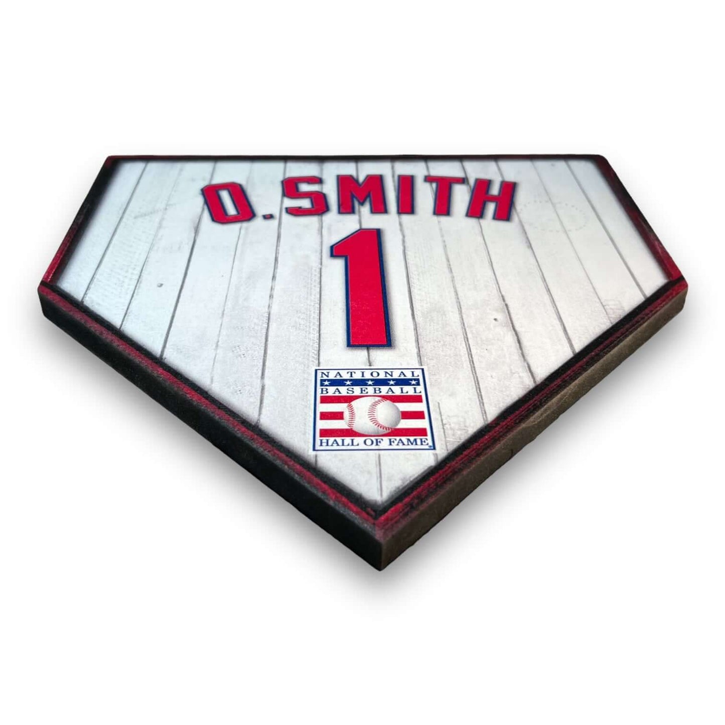 Custom Home plate jersey sign. Ozzie Smith 1 - Made in USA