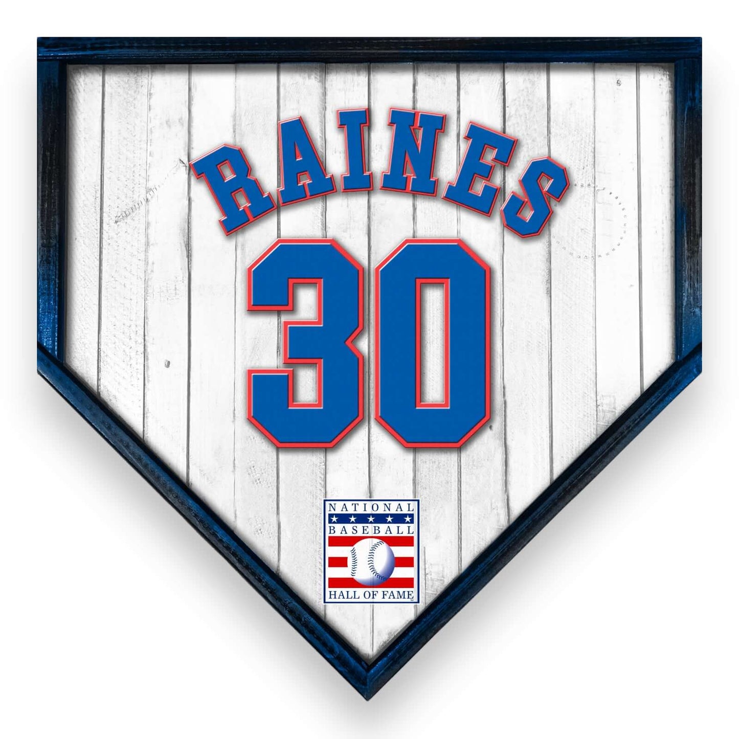 Custom Home plate jersey sign. Tim Raines 30 - Made in USA