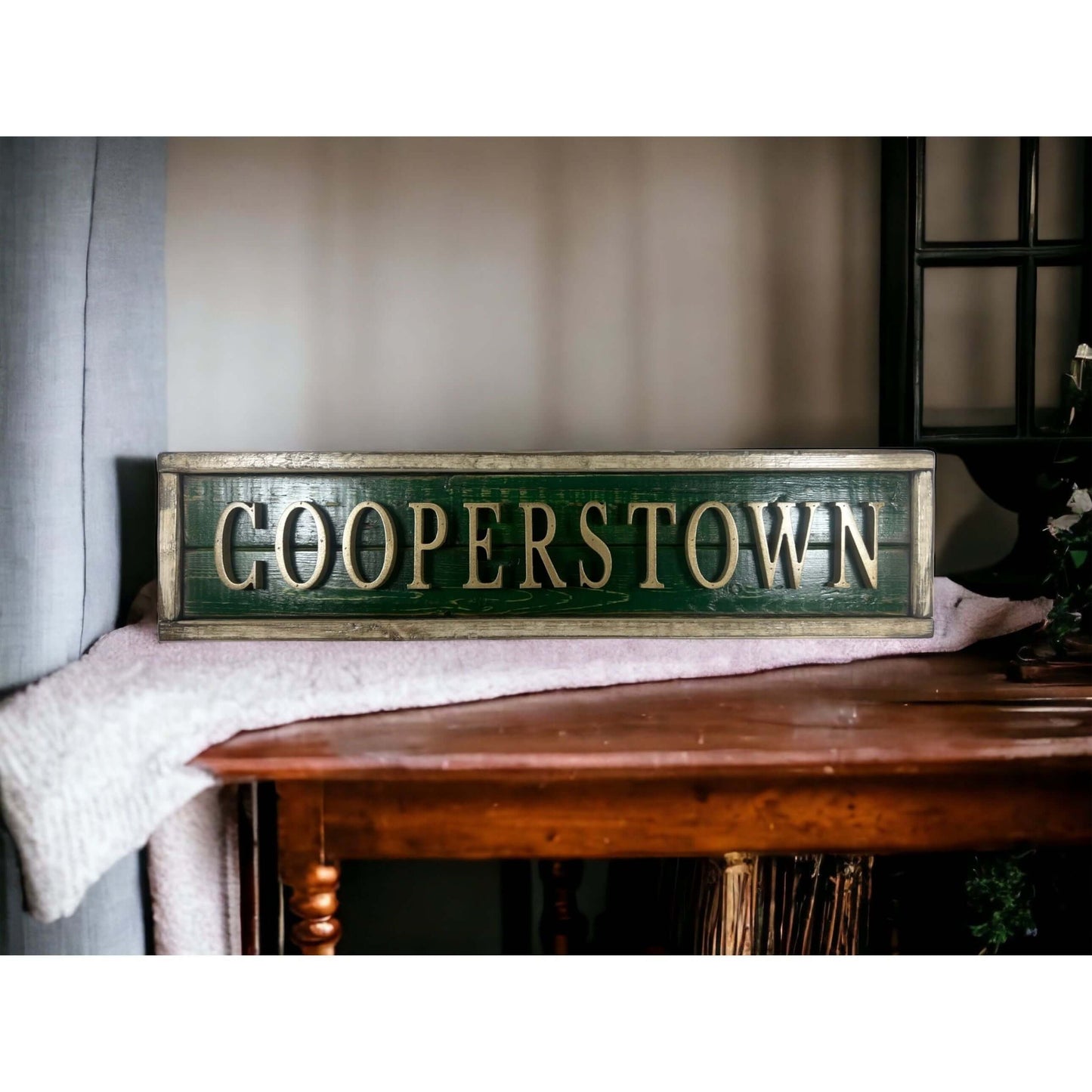 Hand Crafted Wooden nameplate Made in USA.