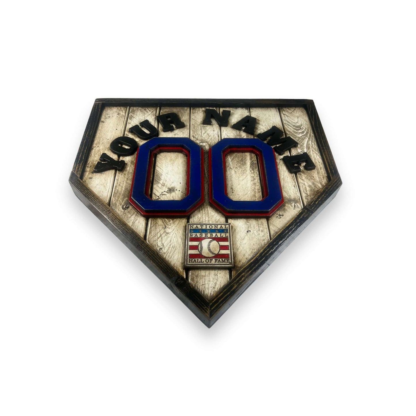 Custom National Baseball Hall of Fame legacy home plate sign – Made in USA décor