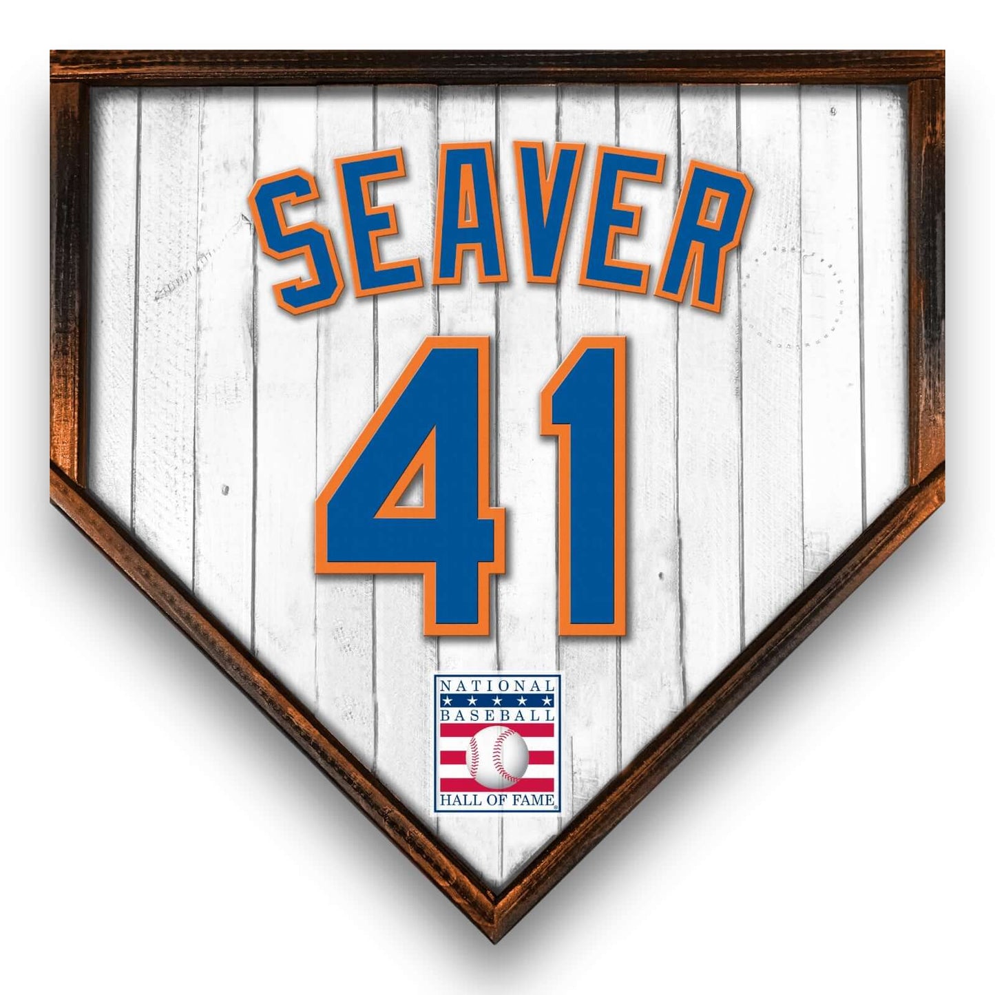 Custom Home plate jersey sign. Tom Seaver 41 - Made in USA
