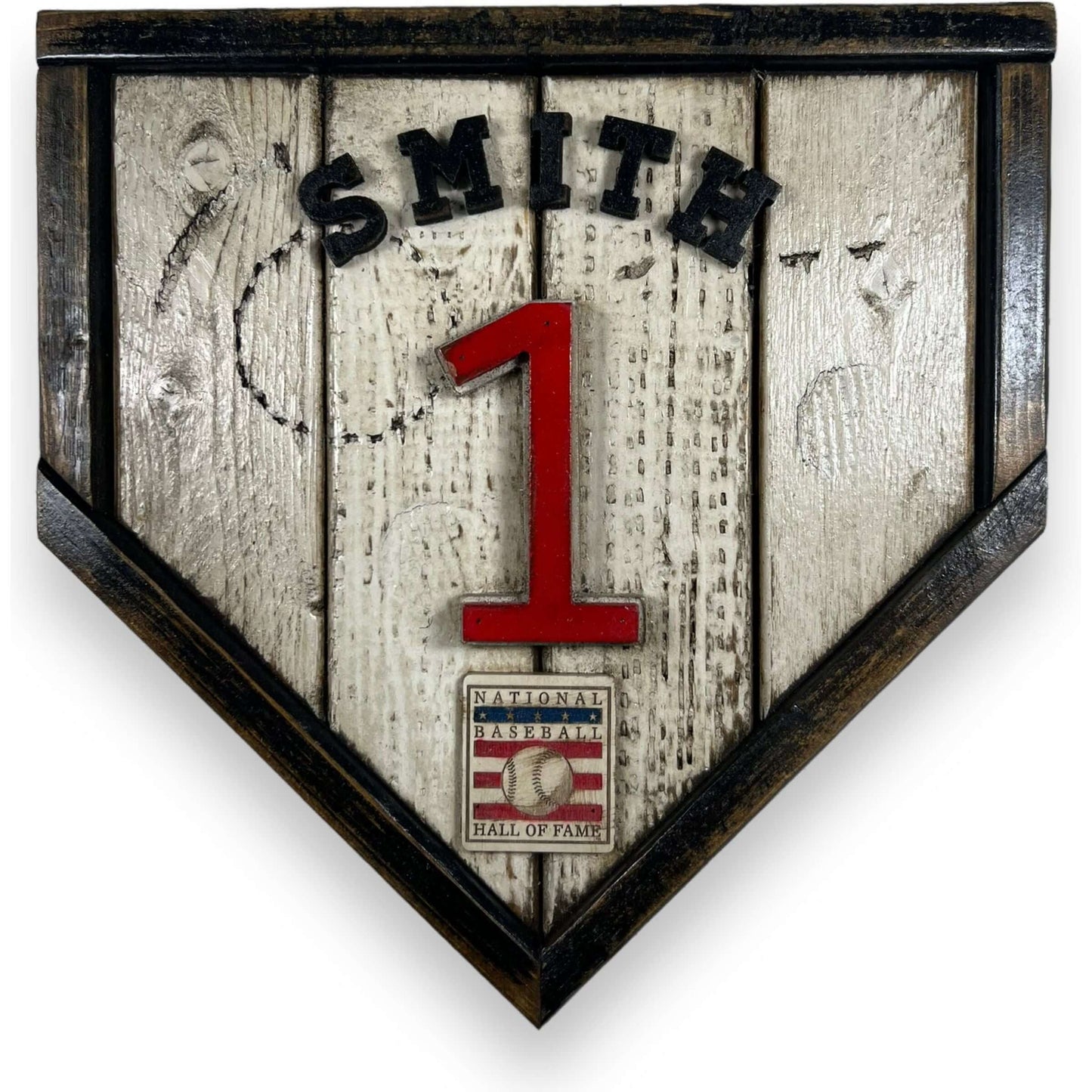 Ozzy Smith #1 - Custom baseball Hall of Fame legacy home plate sign – handcrafted USA sports memorabilia