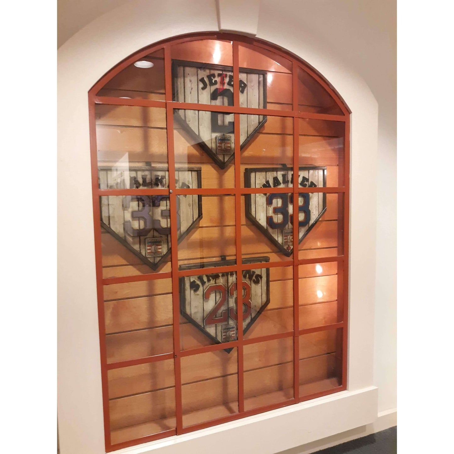 Custom baseball Hall of Fame legacy home plate sign – handcrafted USA sports memorabilia