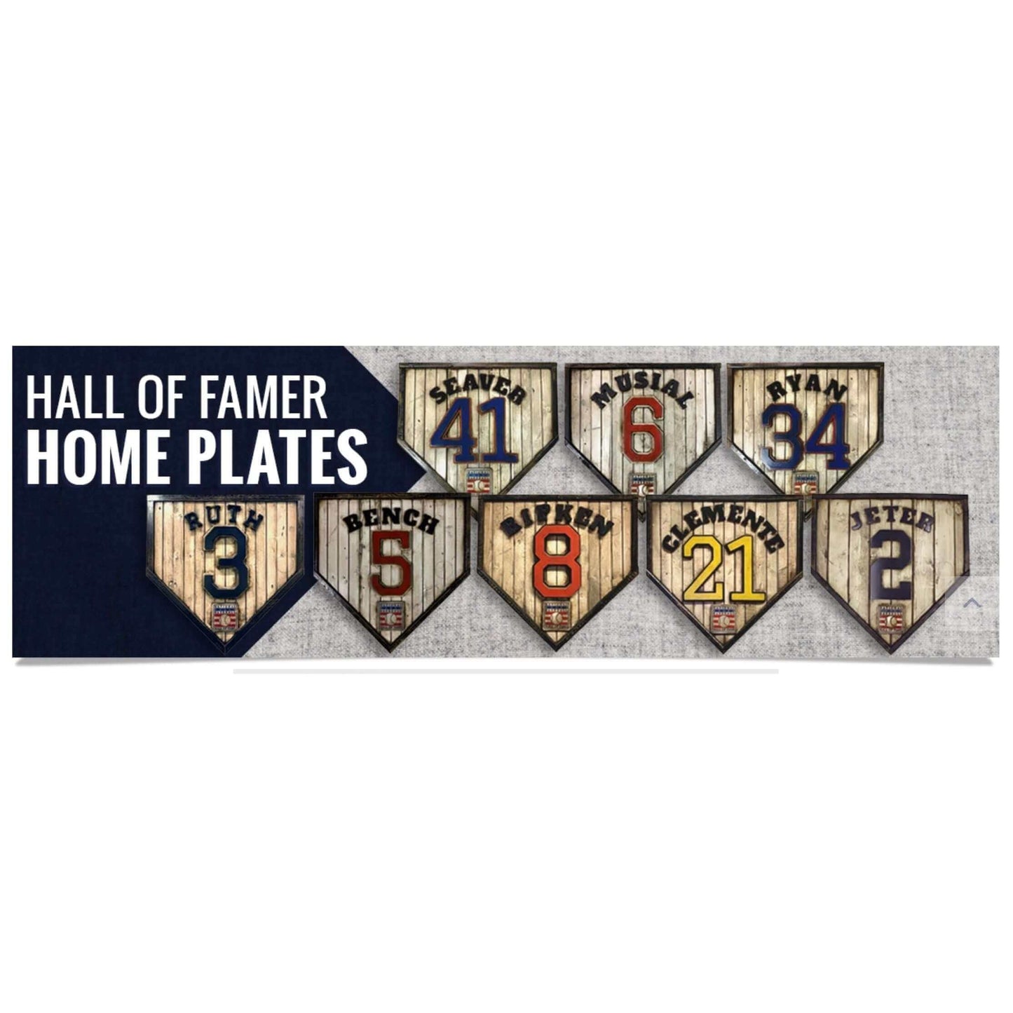 Custom baseball Hall of Fame legacy home plate sign – handcrafted USA sports memorabilia