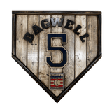 Jeff Bagwell #5 - Custom baseball Hall of Fame legacy home plate sign – handcrafted USA sports memorabilia