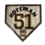 Trevor Hoffman #51 - Custom baseball Hall of Fame legacy home plate sign – handcrafted USA sports memorabilia