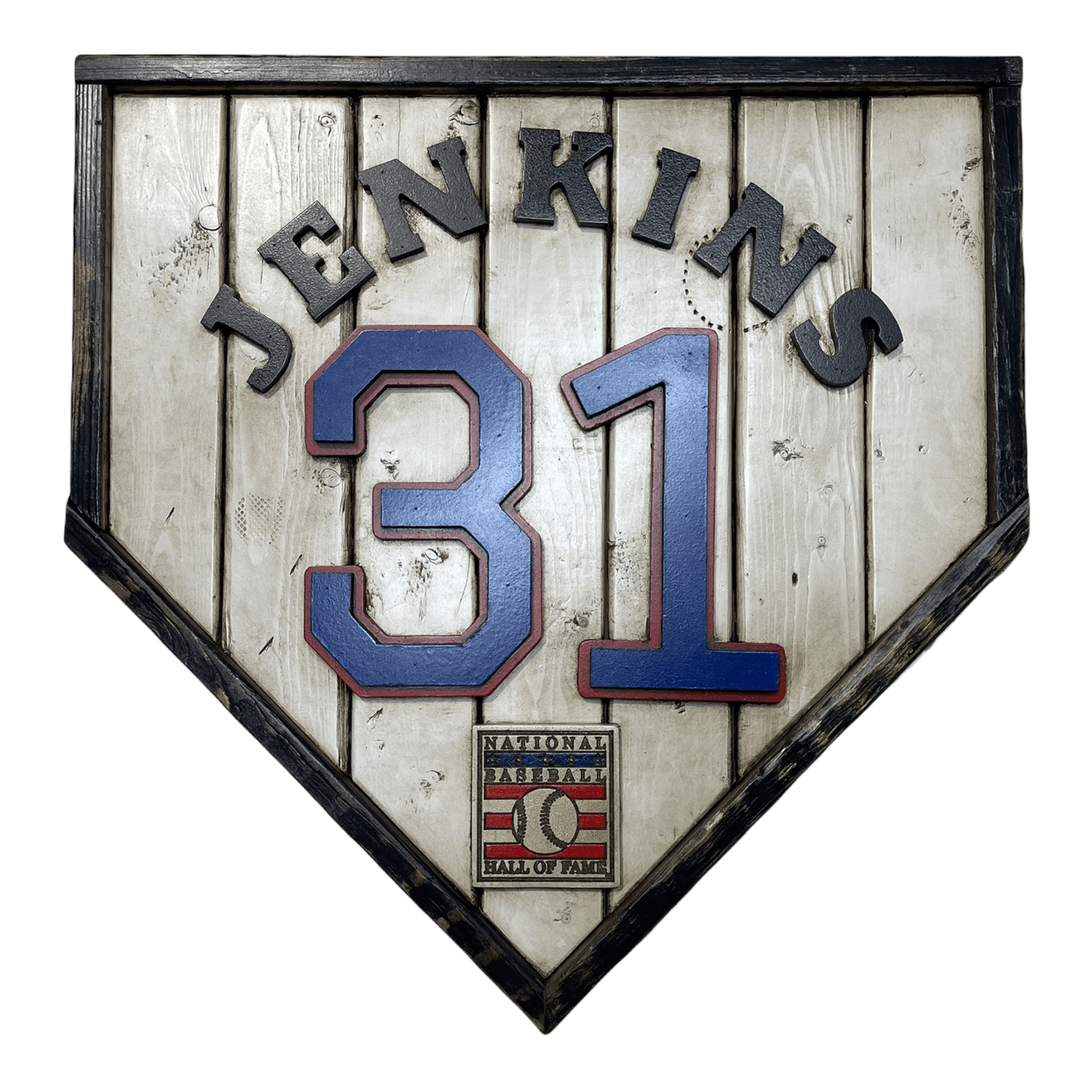 Fergie Jenkins #31 - Custom baseball Hall of Fame legacy home plate sign – handcrafted USA sports memorabilia