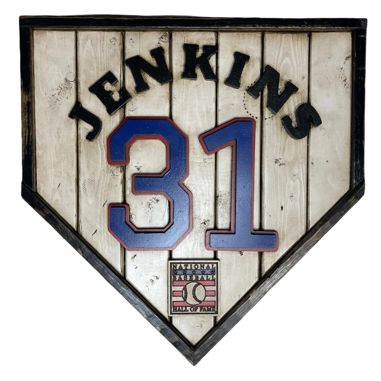 Fergie Jenkins #31 - Custom baseball Hall of Fame legacy home plate sign – handcrafted USA sports memorabilia