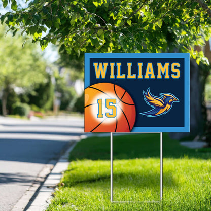 Basketball Yard Sign