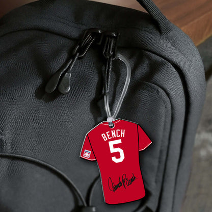 Bench 5 Jersey Hang Tag Ornaments NBHOF