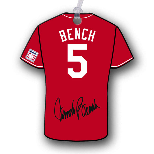 Bench 5 Jersey Hang Tag Ornaments NBHOF