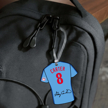 Gary Carter 8 Expos Jersey Hang Tag Ornament On Bag