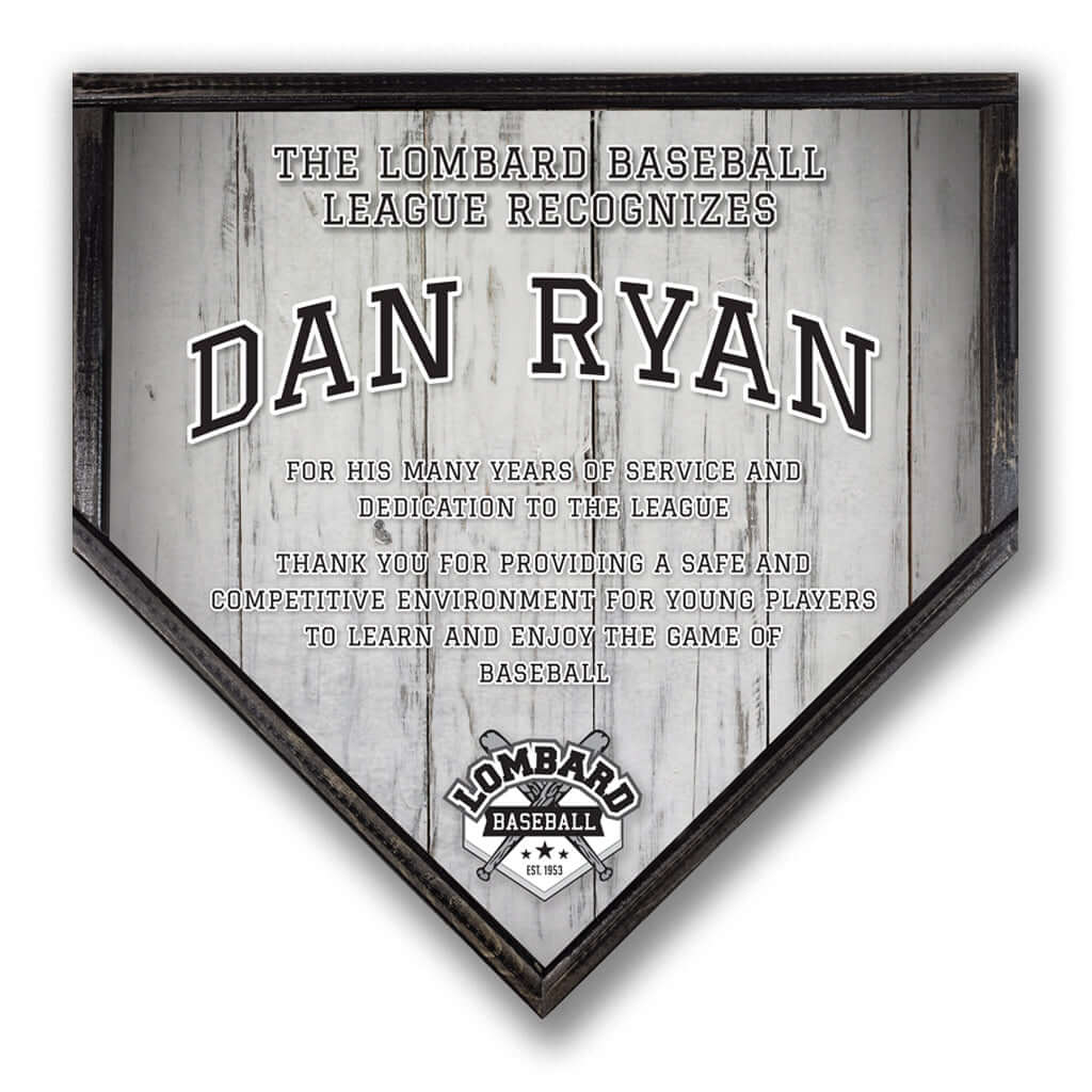 Custom Home Plate - Printed