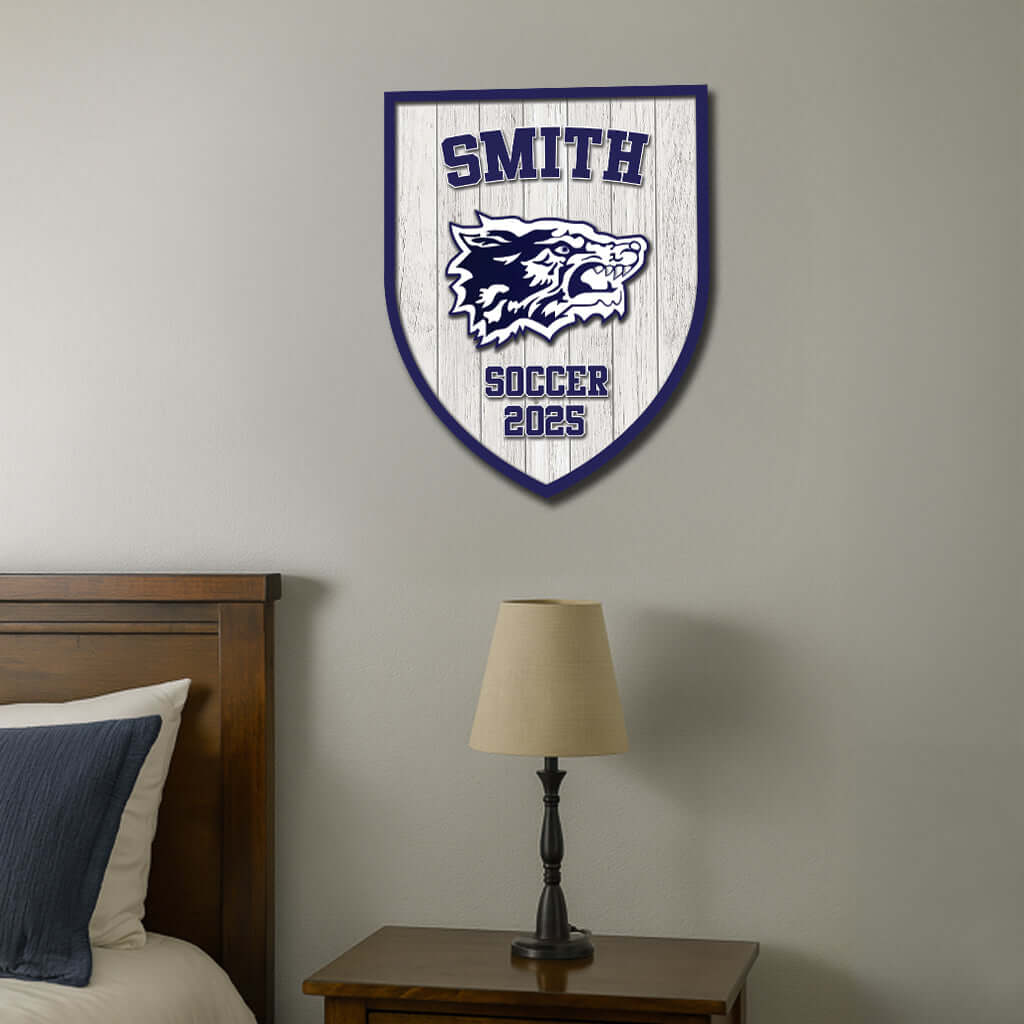 Custom School Shield Plate