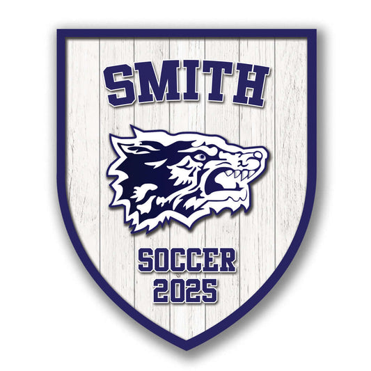 Custom School Shield Plate