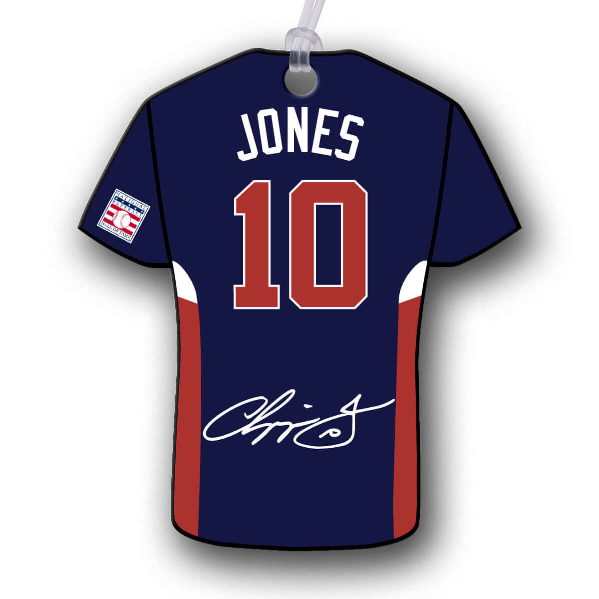 Chipper Jones #10 Braves - Replica Jersey Hang Tag Ornament - 3.5"