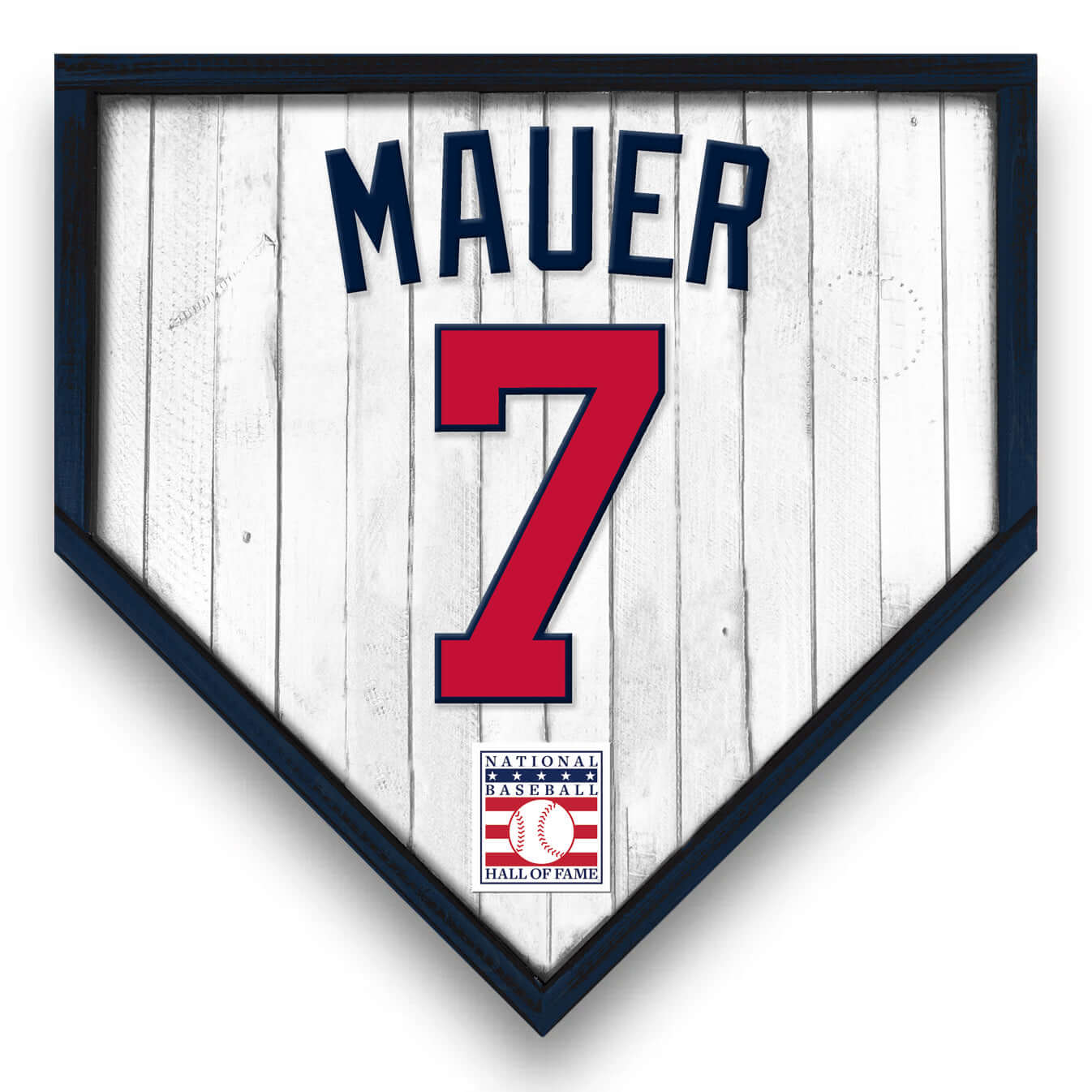 Joe Mauer #7 Twins Replica Jersey Home Plate